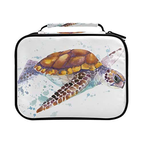 ZZKKO Colored Pencil Case Sea Turtle Watercolor 96 Slots Pencil Holder with Zipper Large Capacity Pencil Case Organizer for Watercolor Pens Markers