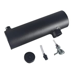 SJVLXHI Black Gas Tank Aluminum Cylinder 10" For Coleman Powersports CT200U BT200X CT200u-ex,For Predator 212cc 196cc/6.5HP Go Kart and Gas Mini Bike