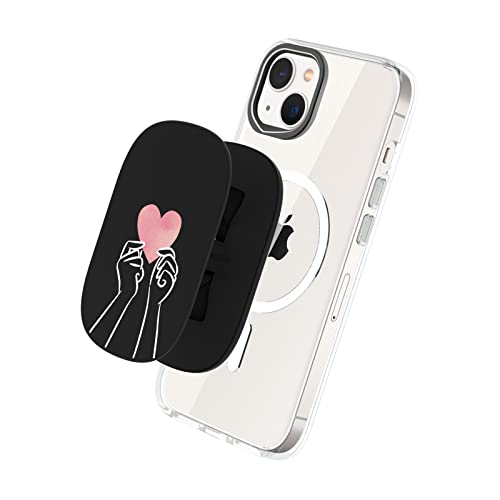 RhinoShield GRIPMAX Compatible with MagSafe - Grip, Stand, and Selfie Holder for Phones and Cases, Repositionable and Durable, Best paired Phone Cases for MagSafe - My Heart to You