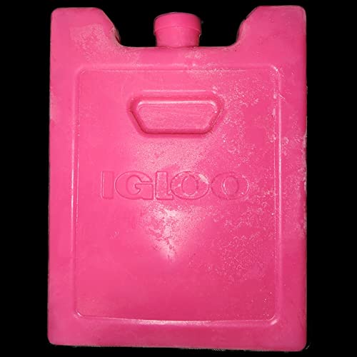 igloo reusable lunch ice packs great for lunch box or igloo ice cooler 2 pack (purple & pink)