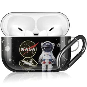 Jowhep for AirPods Pro 2019/Pro 2 Case 2022 Cartoon Cute Anime Design IMD Cover Fashion Funny Fun Character Cool Kawaii Unique Cases for Apple AirPod Air Pods Men Boys Girls Kids Teen Star Astronaut