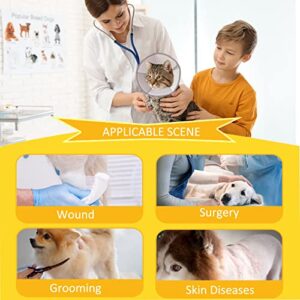 SLPEFA Soft Dog Cone Collar - Comfort Pet Recovery Cone Collar for After Surgery, Adjustable Protective Cone for Dogs Cats, Dog Pillow Cone for Small Dogs Cats, 6.7-7.5 inch