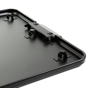 JUJOK Appliance Sliding Tray - Extra Large Wide Rolling Tray 16.1'' x 11.7'' Under Cabinet Storage Organizer for Airfryer, Coffee Maker, Stand Mixer, KitchenAid - Complete with Cleaning Brush