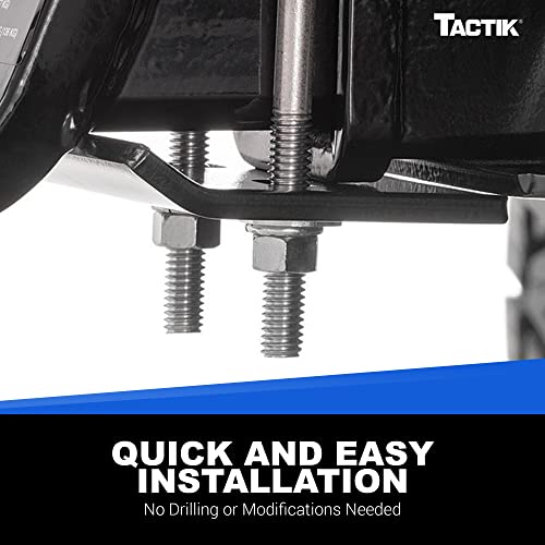 TACTIK Hitch Tightener Anti Rattle Stabilizer - Anti Rattle Hitch Tightener - Hitch Stabilizer for 1.25" to 2" Hitches - Prevents Rattle on Hitch Mount Trailers, Cargo Carriers, Bike Racks and More