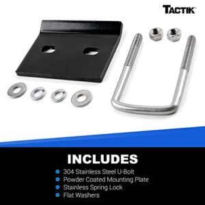 TACTIK Hitch Tightener Anti Rattle Stabilizer - Anti Rattle Hitch Tightener - Hitch Stabilizer for 1.25" to 2" Hitches - Prevents Rattle on Hitch Mount Trailers, Cargo Carriers, Bike Racks and More