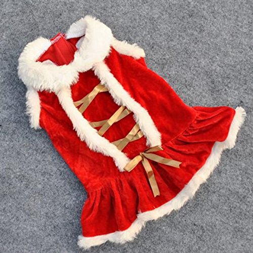 Shirt for Dogs Girls Doggy Pet Costumes Santa Clothes Christmas Dog Clothing Apparel Design Pet Clothes