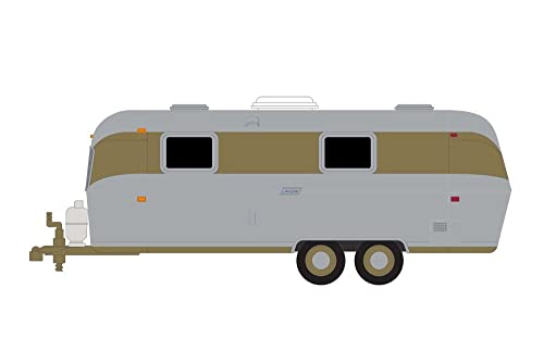 1972 Airstream Double-Axle Land Yacht Safari Custom Travel Trailer, Silver - Greenlight 34120C/48-1/64 Scale Diecast Model Toy Car