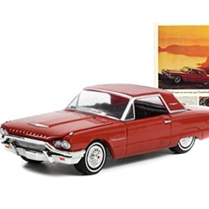 1964 Ford Thunderbird, Red - Greenlight 39100B/48-1/64 Scale Diecast Model Toy Car