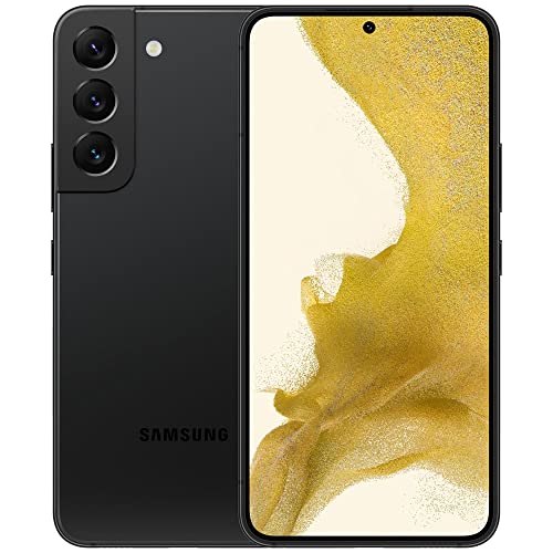 SAMSUNG Galaxy S22+ Plus 5G (256GB, 8GB) 6.6" AMOLED 2X, 50MP 4K Camera, Volte (Fully Unlocked for AT&T, Verizon, T-Mobile, Global) S906U1 (w/ 25W Super Fast Charge Cube, Phantom Black)