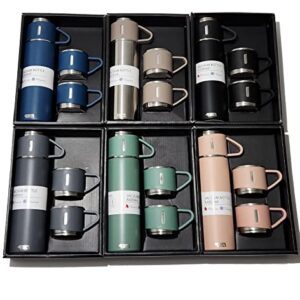 BT53 Stainless Steel 500 ML Vacuum Flask/Bottle/Thermos for Hot and Cold Drinks with Three Cups (Green)