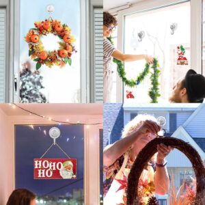 LMI LOVE MORE IDEA Christmas Wreath Hanger Heavy Duty Suction Cup Hooks for Kichen Bathroom Window and All Smooth Surface Indoor and Outdoor 10pack