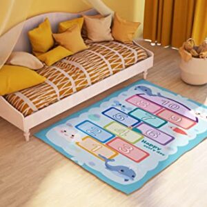 Play Area Rug for Boys & Teens. Cool Carpet for Bedroom,Soft & Non Slip Skid, Printed Large Indoor & Outdooe Floor Mat 63" x 31"