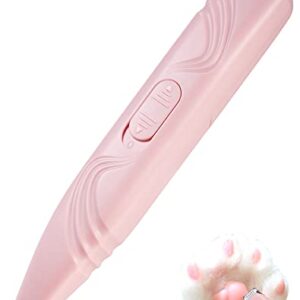 LEYOUFU Dog Paw Trimmer for Grooming, Cordless Electric Small Pet Grooming Clippers Hair Trimmer for Dogs Cats, Low Noise for Trimming Pet's Hair Around Paws, Eyes, Ears, Face, Rump (Pink)