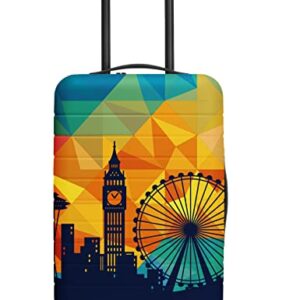 URBEST Luggage Cover Protector Suitcase Anti Scratch Dirt Covers, Fits 18"-22" Luggage Modern City