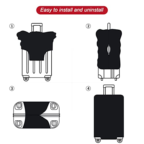 URBEST Luggage Cover Protector Suitcase Anti Scratch Dirt Covers, Fits 18"-22" Luggage Modern City