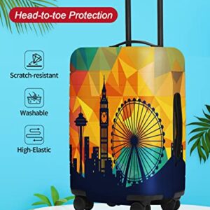 URBEST Luggage Cover Protector Suitcase Anti Scratch Dirt Covers, Fits 18"-22" Luggage Modern City