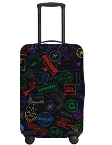 urbest luggage cover protector suitcase anti scratch dirt covers, fits 18"-22" luggage passport visa
