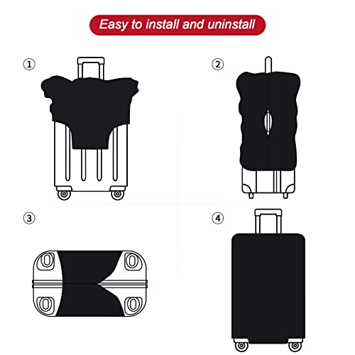 URBEST Luggage Cover Protector Suitcase Anti Scratch Dirt Covers, Fits 18"-22" Luggage Passport Visa