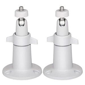 2pack wall mount compatible with ring stick up cam & ring indoor cam，adjustable mounting bracket for arlo, arlo pro 2 3, arlo ultra cctv camera and compatible camera with 1/4 screw head