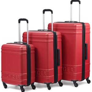 Tommy Hilfiger Lexington Upight Hard Suitcase, Red, 25"