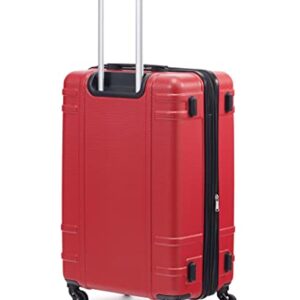 Tommy Hilfiger Lexington Upight Hard Suitcase, Red, 25"