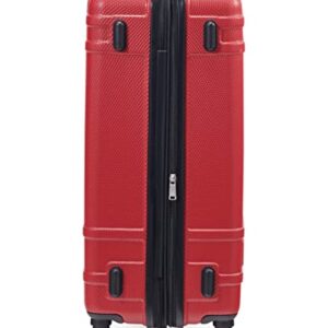 Tommy Hilfiger Lexington Upight Hard Suitcase, Red, 25"