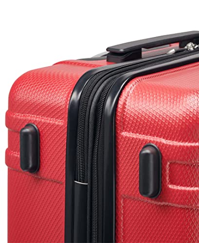 Tommy Hilfiger Lexington Upight Hard Suitcase, Red, 25"