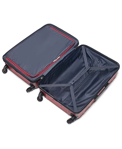 Tommy Hilfiger Lexington Upight Hard Suitcase, Red, 25"