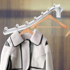 ULTECHNOVO Wall Hung Clothes Drying Rack Wall Mounted Clothes Wall Mounted Clothes Hanger Folding Hanging Rack Clothes Hanger Hanger Rack Garment Swing Arm Hooks