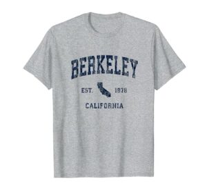 berkeley california ca vintage athletic navy sports design t-shirt