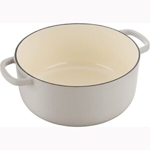 BALLARINI Bellamonte Cast Iron 6-qt Round Dutch Oven - Crema White