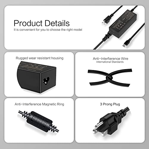 Chromebook Charger, 45W 65W Type C USB C Laptop Charger Universal USB C Charger for HP Chromebook Charger Replacement, Dell, Google Chromebook Charger, Lenovo, Acer, Samsung USB Type-C Fast Charging