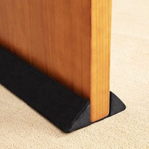 gdhomm door draft stopper, door blocker door sweeps for interior and exterior doors triangle door sealer for bottom of door, size adjustable 30" to 36"