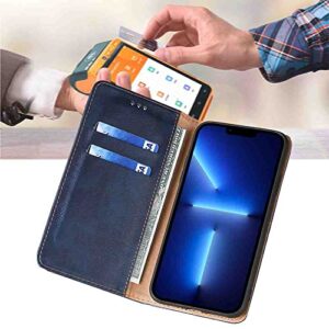 BANLEI2U Phone Cover Wallet Folio Case for Oppo REALME 7 PRO, Premium PU Leather Slim Fit Cover for REALME 7 PRO, Good Touch, Blue