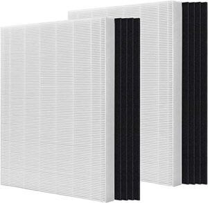 colorfullife c545 true hepa replacement filter s, compatible with winix c545 air purifier, replace part 1712-0096-00, 2 h13 grade true hepa + 8 activated carbon filters