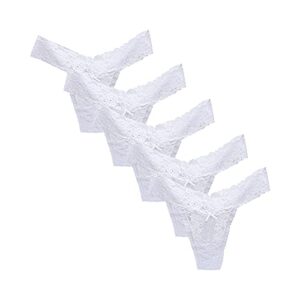 my orders placed recently by me sexy hollow out low waist lace thongs for women g-string comfort lingerie underwear pack of 5 white