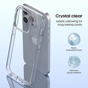 Felkin Compatible with iPhone 14 Pro Case Clear,Hard PC with Soft Edges Cover,Not Yellowing Shockproof Protective Phone Case for iPhone 14 Pro 6.1 inch 2022