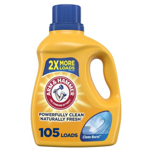 Arm & Hammer Clean Burst, 105 Loads Liquid Laundry Detergent, 105 fl oz