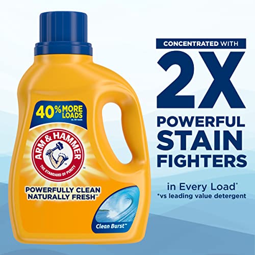 Arm & Hammer Clean Burst, 105 Loads Liquid Laundry Detergent, 105 fl oz