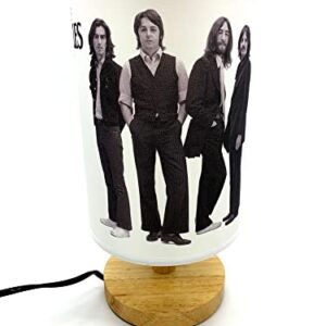 Beatles Table Lamp Bedside Night Light Wood Base Room Decoration or Great Gift Ideas