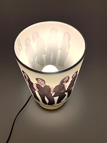 Beatles Table Lamp Bedside Night Light Wood Base Room Decoration or Great Gift Ideas