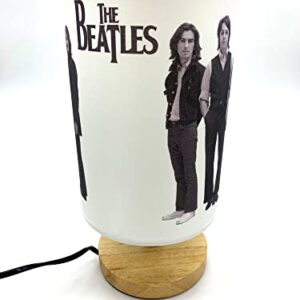 Beatles Table Lamp Bedside Night Light Wood Base Room Decoration or Great Gift Ideas