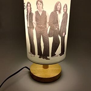 Beatles Table Lamp Bedside Night Light Wood Base Room Decoration or Great Gift Ideas