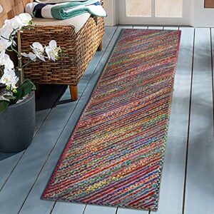 casavani 100% ecofriendly hand braided rug geometric multipurpose multicolor jute & cotton rug best uses for indoor hall room gateway runner rug & balcony 2.6x4 2.6x8 6x6 feet square