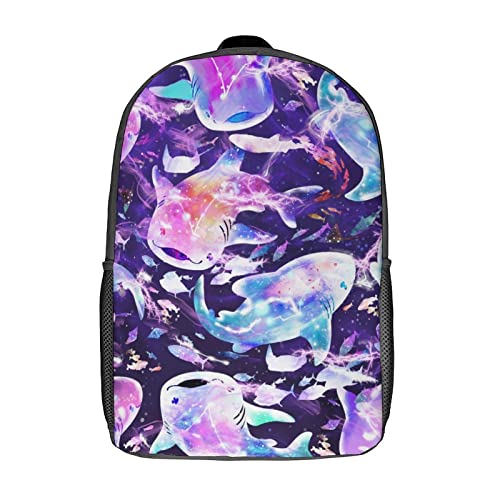 MEDTOGS Shark Backpacks for School 17 inch School Bag Large Book Bags for Middle School High School College Travel