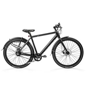 magicycle commuter electric bike for adults 350w motor belt drive ebike 52v 7a lightweight electric bike 28" 20mph commuter electric bicycle up to 40 miles (black)