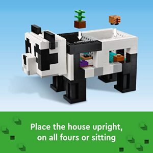 LEGO Minecraft The Panda Haven 21245, Movable Toy House with Baby Panda Animal Figures, Gaming Christmas Toy for Kids, Great Gift Idea for Boys and Girls Ages 8 and Up