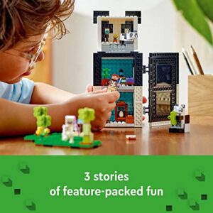 LEGO Minecraft The Panda Haven 21245, Movable Toy House with Baby Panda Animal Figures, Gaming Christmas Toy for Kids, Great Gift Idea for Boys and Girls Ages 8 and Up