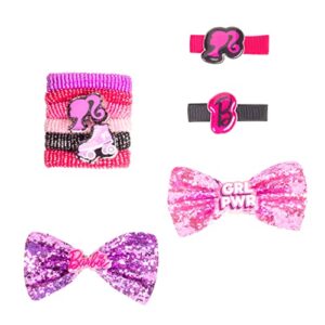 Kids Barbie Fashioninsta's Accessory Bag - Accessories Set for Girls - Barbie Sets - Bow's with Alligator Clips, Hair Ties - Ages 3+