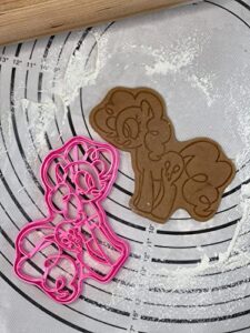 pinkie pie cookie cutter & mold produced by 3d kitchen art